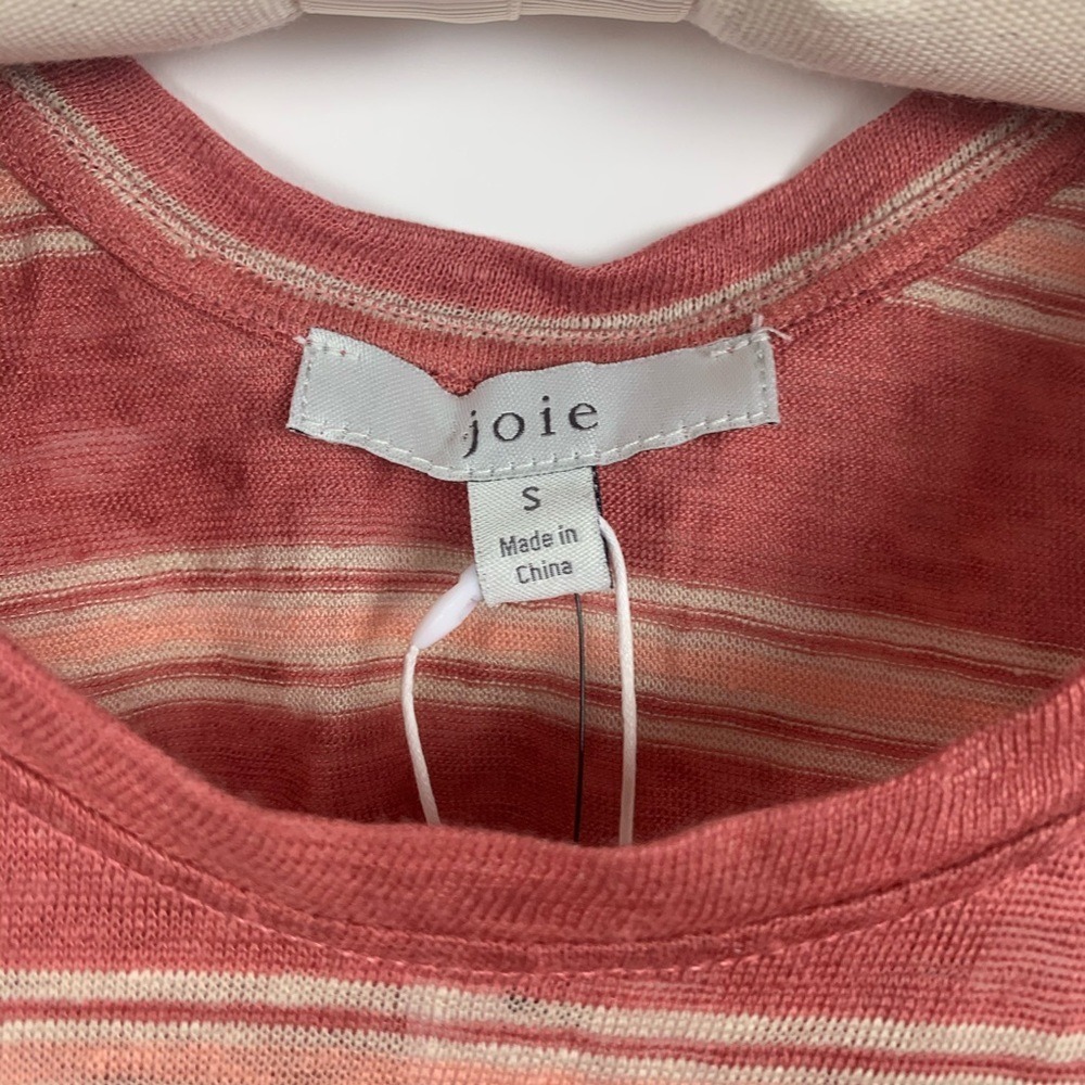 NWT Joie | Rayson Linen Twisted Tank Tropical Red - Picture 6 of 9